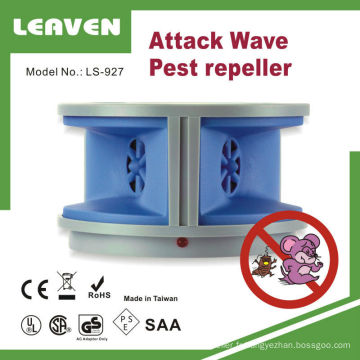 Répulsif antiparasitaire à vague d&#39;attaque ultrasonique / Répulsif antiparasitaire à double haut-parleur